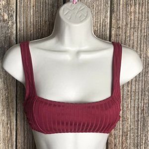 Xhilaration NWT Red Swimsuit Bikini Top Sz S